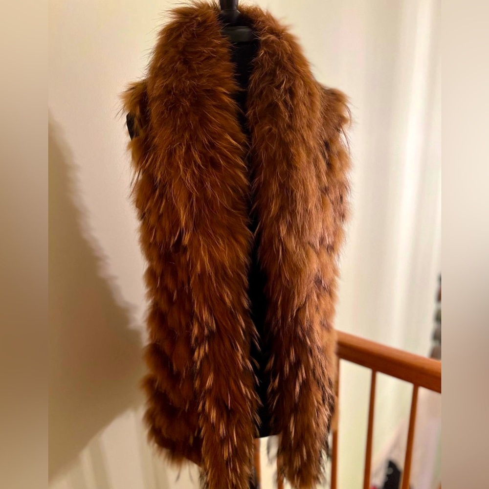 Genuine fur vest
